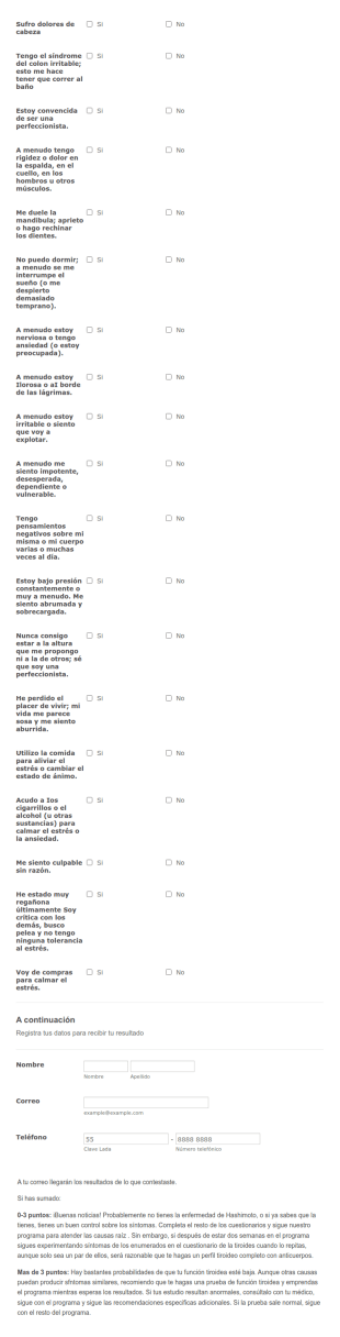 Listado De Síntomas De Enfermedad Hashimoto