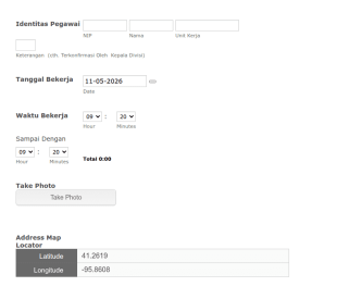 Location History Form In Indonesian