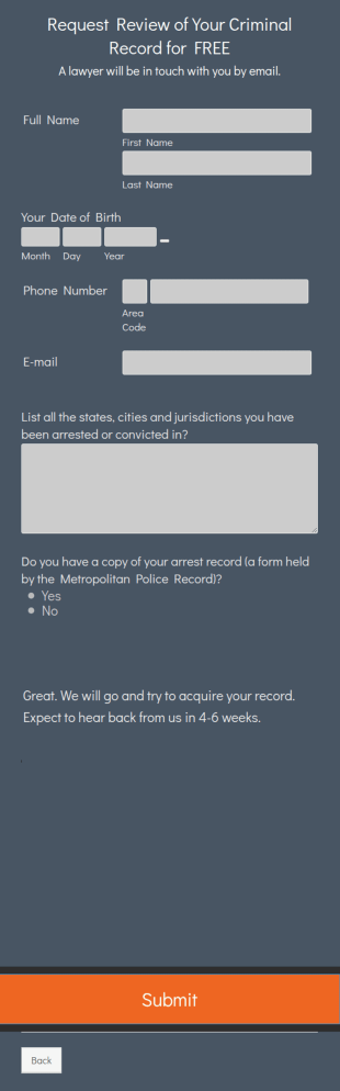 Looking For A Lawyer Form Template