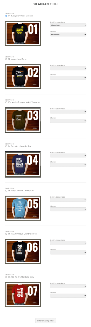 Lowongan Kerja Laundry Form Template