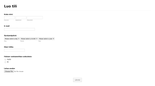 Luo Tili Lomake Form Template