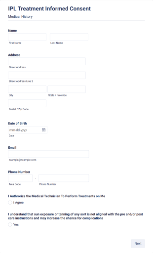 M22 IPL Consent Form Sample Form Template