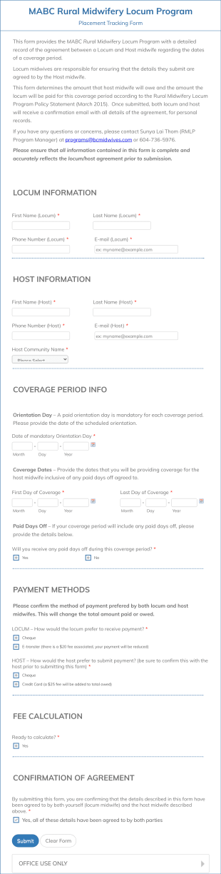 Mabc Rmlp Placement Tracking Form Template