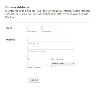 Mailing Address Update Form Template