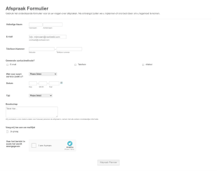 Makeup Afspraak Verzoek Form Template