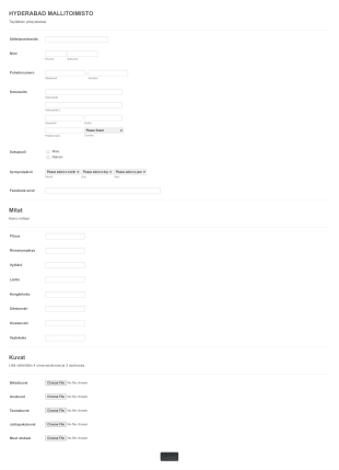 Mallin Hakulomake Form Template