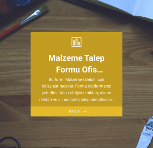Malzeme Takip Formu Örneği Form Template