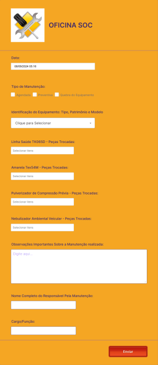 Manutenção De Equipamentos