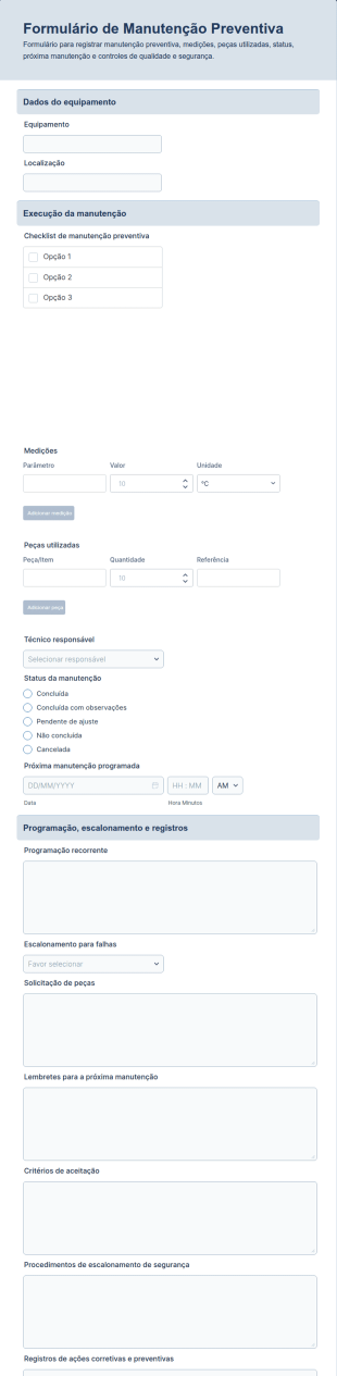 Manutenção Preventiva