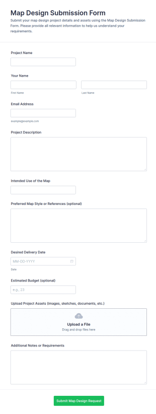 Map Design Submission Form Template