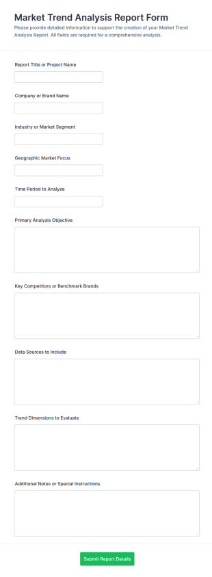 Market Trend Analysis Report Form Template