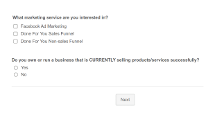 Marketing Survey DBA Form Template