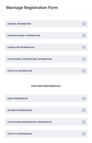 Marriage Registration Form Template