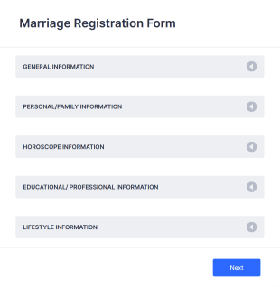 Marriage Registration Form Template