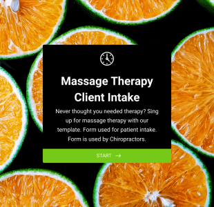 Masaj Terapisi Müşteri Alımı Form Template