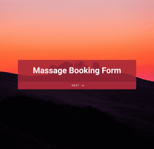 Massage Booking Form Template