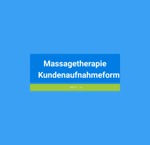 Massagetherapie Kundenaufnahmeformular Form Template