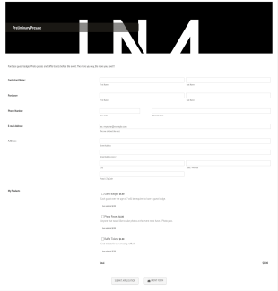 Master Universal Miss Presale Form Template