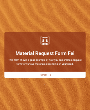 Material Request Form Template
