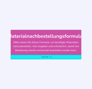 Materialnachbestellungsformular
