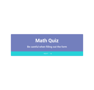 Mini Math Quiz Form Template
