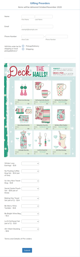 Matilda Jane Gifting Preorder (template)