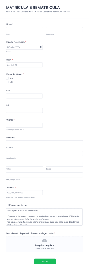 Matrícula E Rematrícula 2021