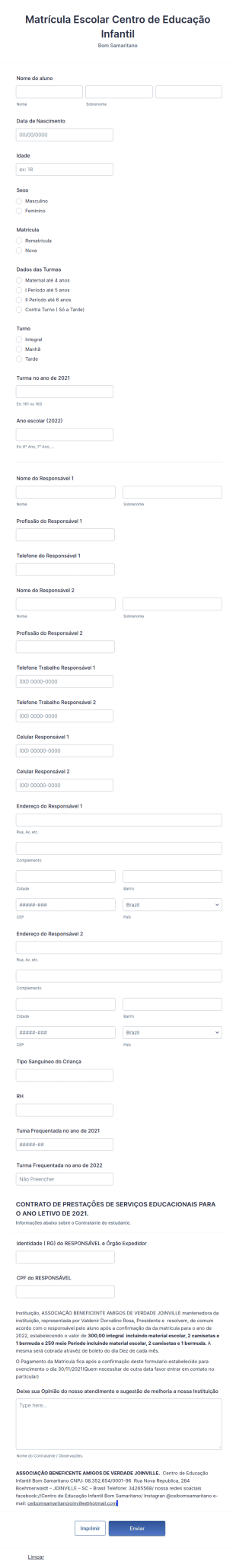 Matrícula Escolar 2022