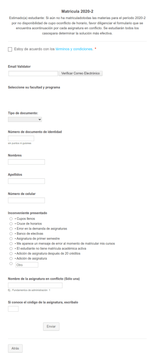 Matricula UPC