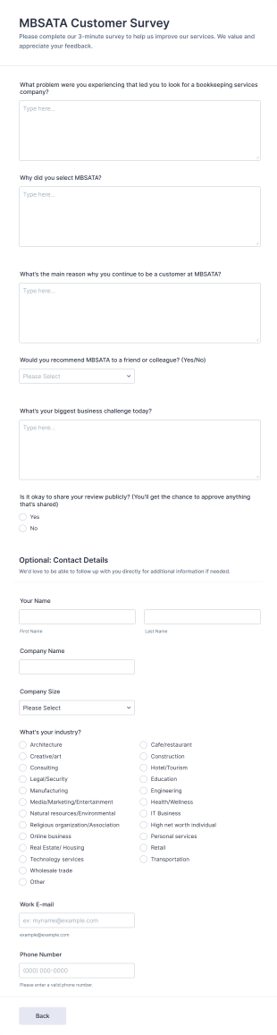 Brand Perception Analysis Customer Survey Form Template