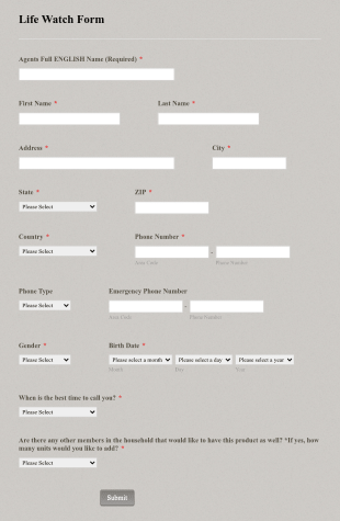 Medical Alert Form Template