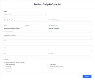 Medien Freigabeformular