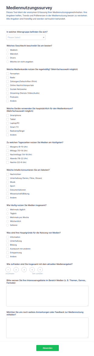 Mediennutzungsumfrage
