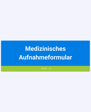 Medizinisches Aufnahmeformular