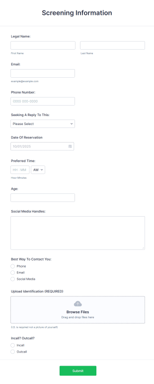 Meet Up Form Template