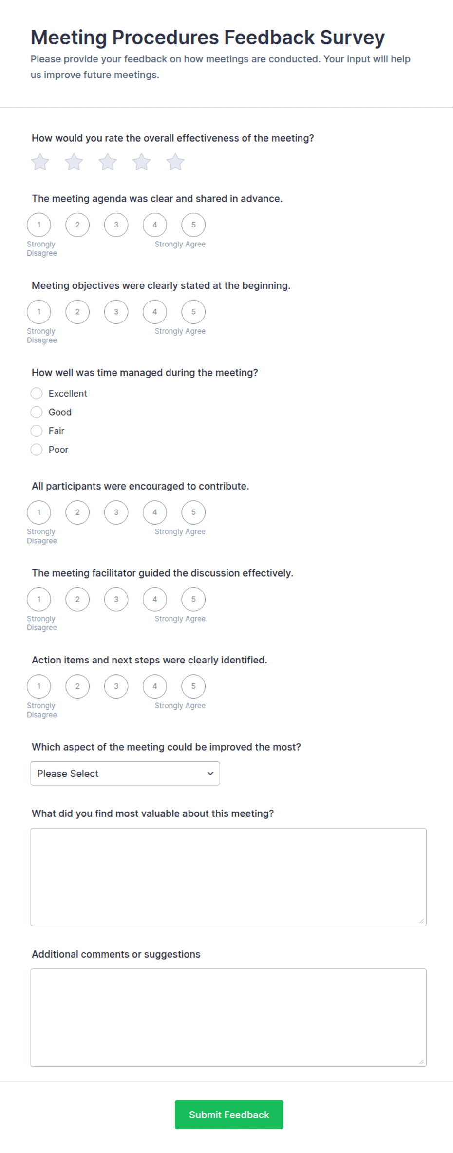 Meeting Procedures Feedback Survey Form Template Jotform meeting-procedures-feedback-survey-form-template-jotform