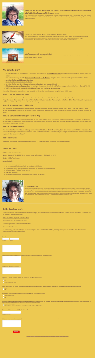 Mehr Zufriedenheit Im (Berufs ) Leben! Form Template