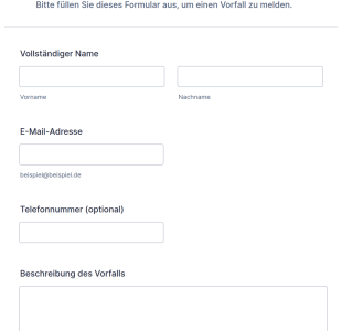 Meldung Von Vorfällen – Umfrage