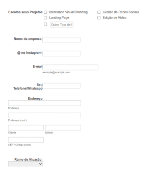 Melhor Formulário De Briefing