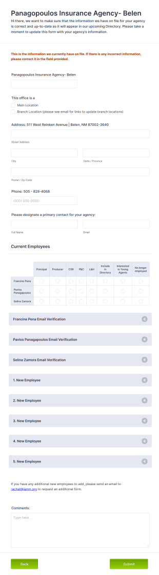 Member Verification Form Template