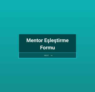 Mentor Eşleştirme Form Template