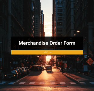 Merchandise Order Form Template