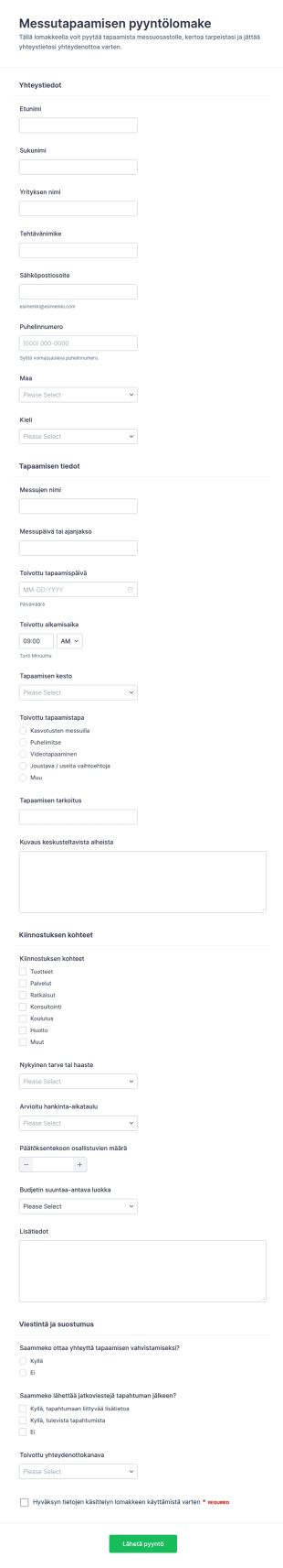 Messutapaamisen Pyytö