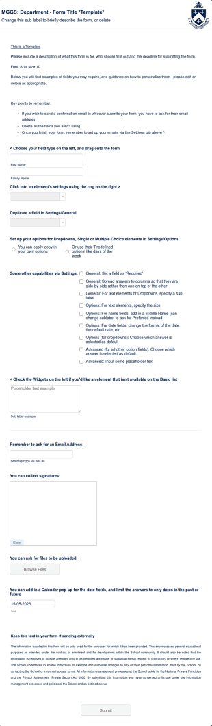 MGGS Template Melbourne Girls Grammar