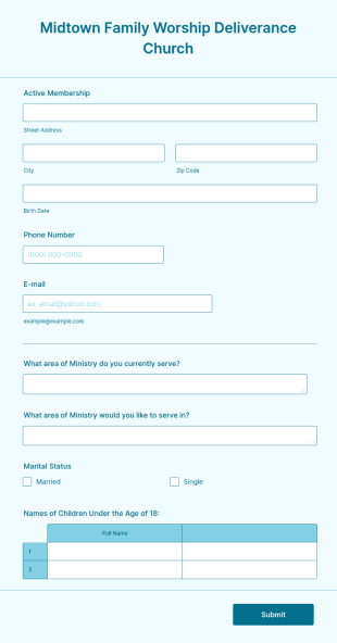 Midtown Registration Form Template