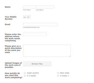 Milton Keynes Handyman Quotation Form Template