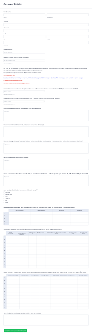 Mise à Jour De Votre Dossier De Bien être Pour R V De Suivi