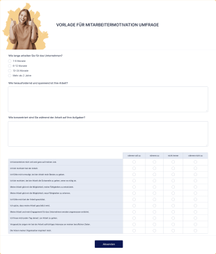 Vorlage Für Mitarbeitermotivation Umfrage Form Template