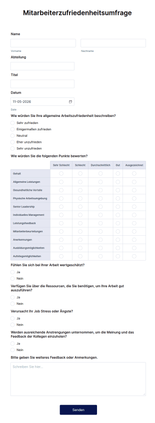 Mitarbeiterzufriedenheitsumfrage