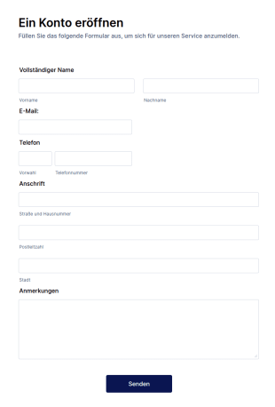 Mitgliedschaftsregistrierungsformular